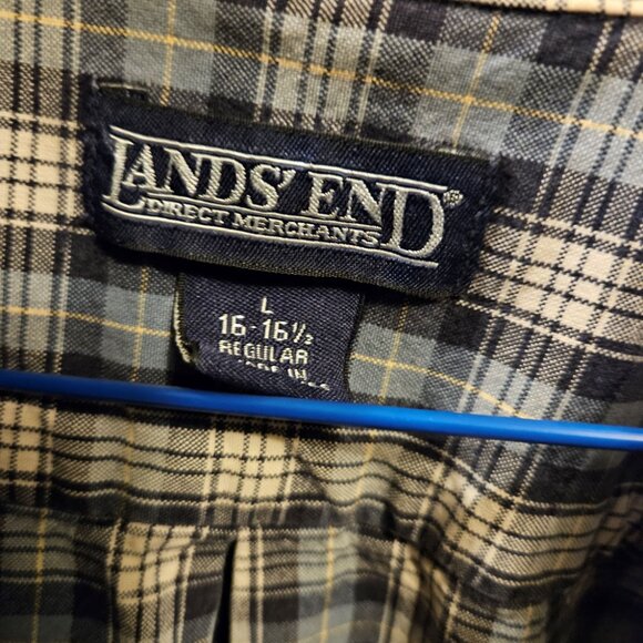 Land's End Men's Lg Button Down Shirt - Picture 3 of 6
